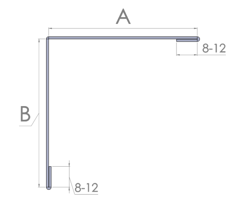 Kątownik / Narożnik zewnętrzny konfigurowalny  2 mb 