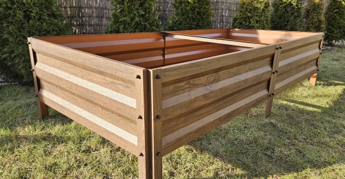 Grządka podwyższona drewnopodobna wysokość 36 cm - różne wymiary